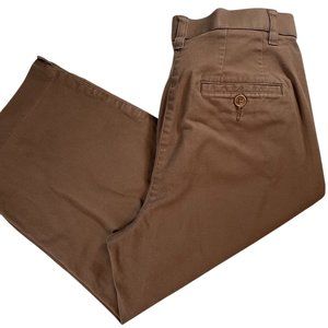 Ladies Brown Dress Capri Pant